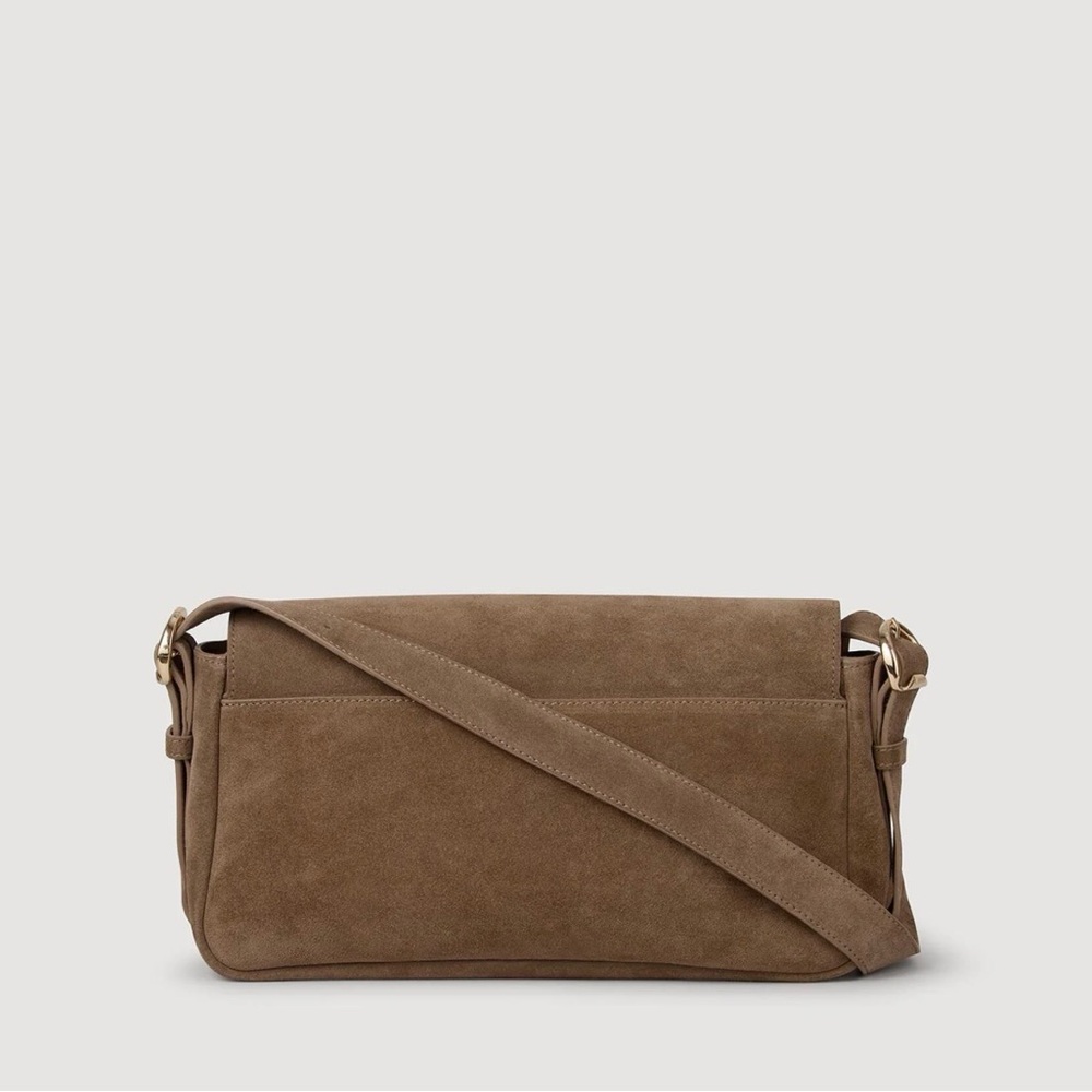 NWT Sandro Le Mambo Suede Crossbody Shoulder Bag - Picture 6 of 15